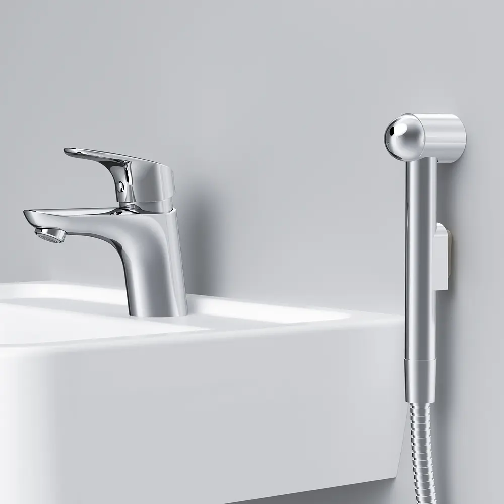 Смеситель для раковины с гигиеническим душем AM.PM Like (F8003000) - фото 4