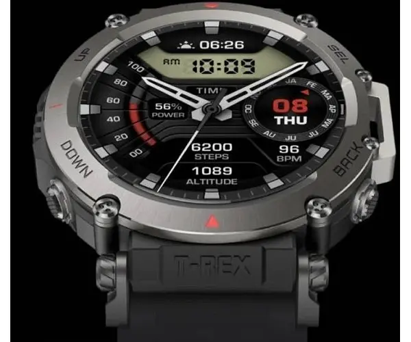 Годинник розумний Amazfit T-Rex Ultra Abyss Black W2142EU1N чорний - фото 3