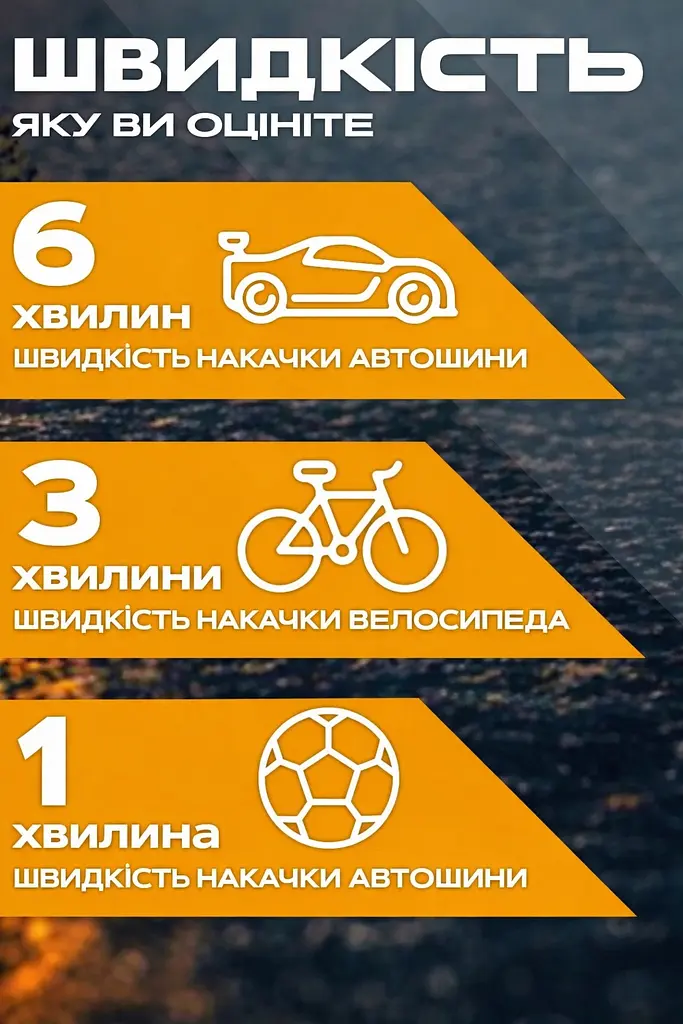 Портативний автомобільний електричний насос для шин - бездротовий компресор з ручною зарядкою USB - фото 11