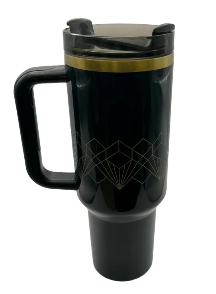 Термос термочашка Stanley Quencher H2.0 Tumbler з нержавіючої сталі 1,18 л Navy Blue Gold KT7001973 - фото 8