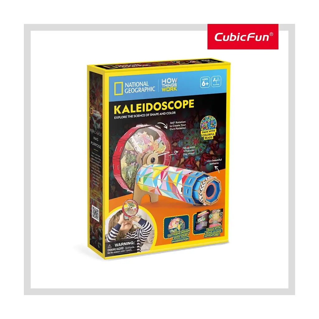 Пазл Cubic Fun Набір для моделювання STEM Калейдоскоп (DS1090h) - фото 6