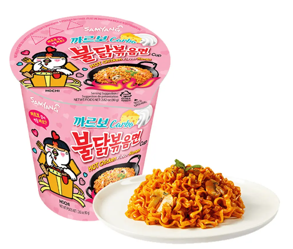 Локшина швидкого приготування Samyang Buldak Hot Chicken Carbonara Ramen 80г - фото 2