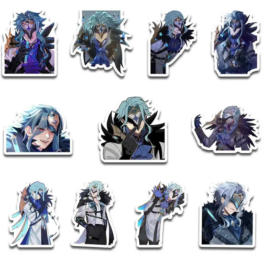 Стикерпак набор наклеек G-Toys Genshin Impact Dottore 45 шт. (SP GI DT 01) - фото 3