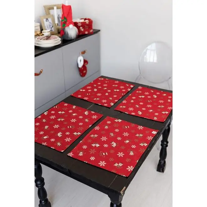 Салфетка Прованс Колокольчики на красном 35х45 см (36840) - фото 2