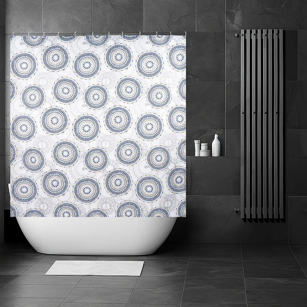 Шторка для ванної кімнати Eco Fabric 180*180 см Абстракція (EF-1802-A) - фото 3