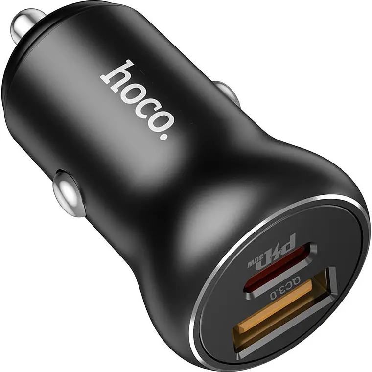 Автомобільний зарядний пристрій Hoco NZ5 Smooth Road PD30W + QC3.0 [110006] - фото 4