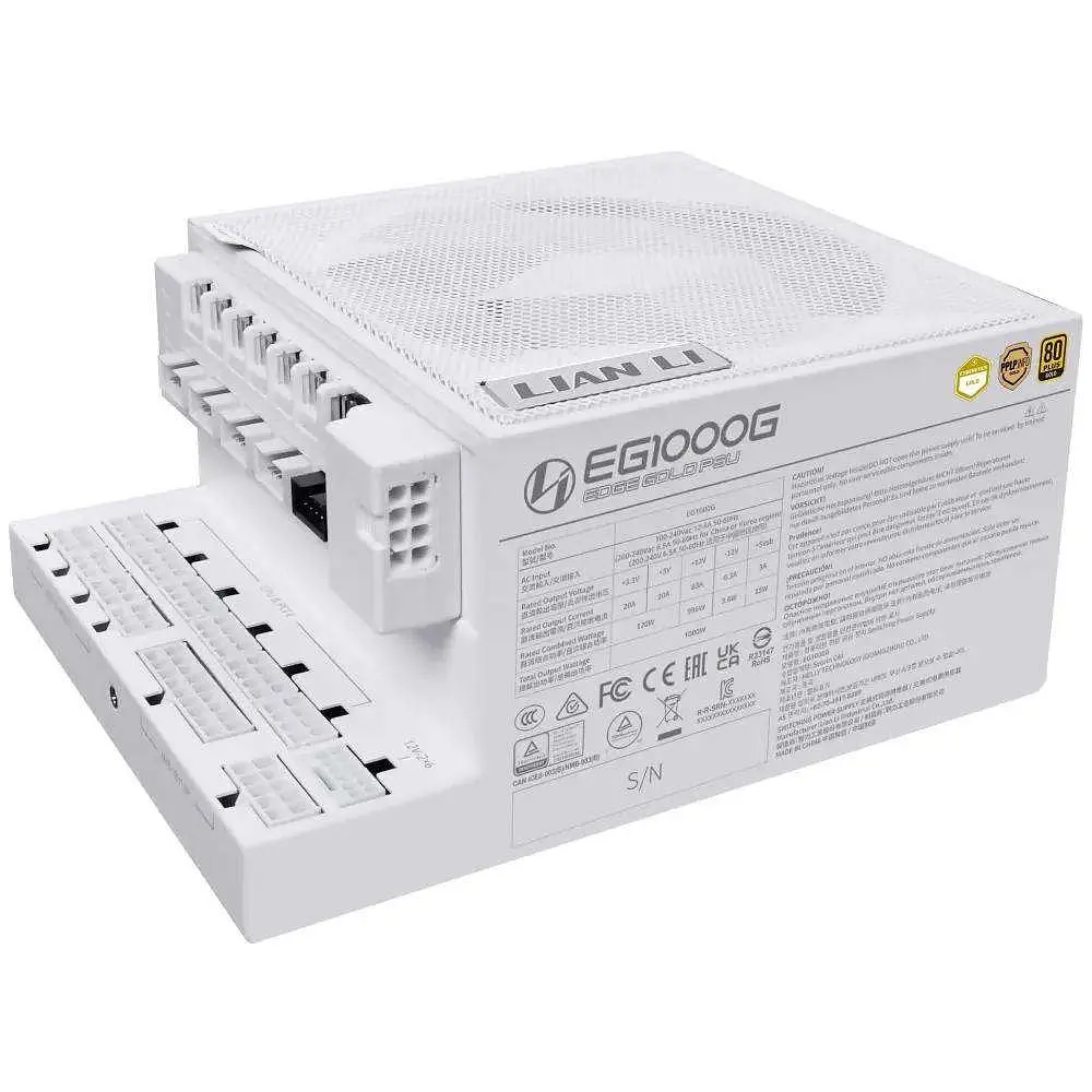 Блок живлення Lian Li Edge Gold 1000 White (G9P.EG1000G.WH00.EU) - фото 5