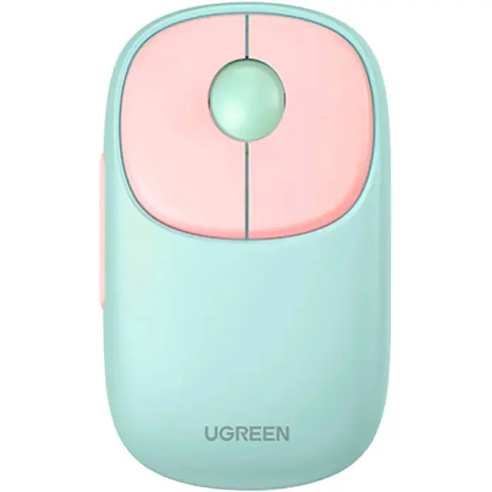 Акумуляторна бездротова миша UGREEN MU102 FUN+ 2 стандартна бірюзова (м'ятна) - фото 3