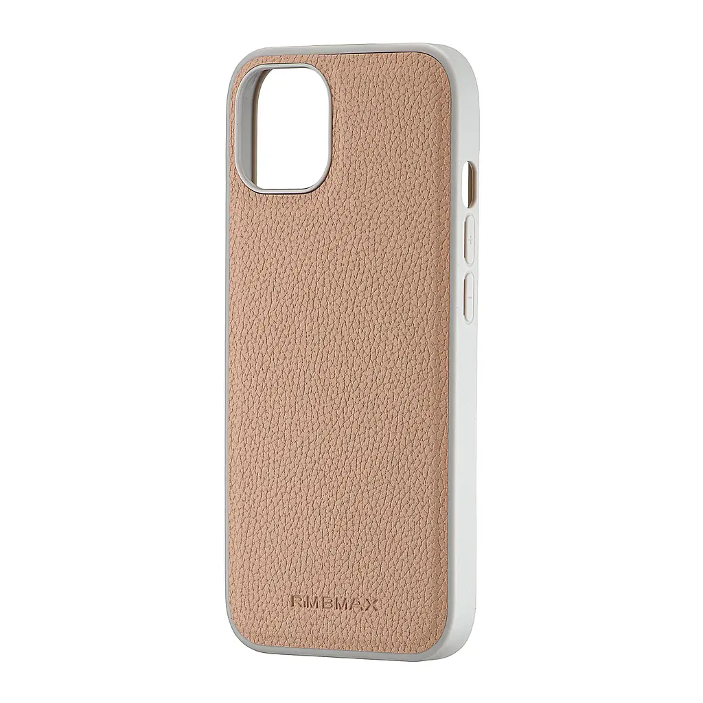 Чохол Jinduka Leather Case with MagSafe iPhone 13 Beige