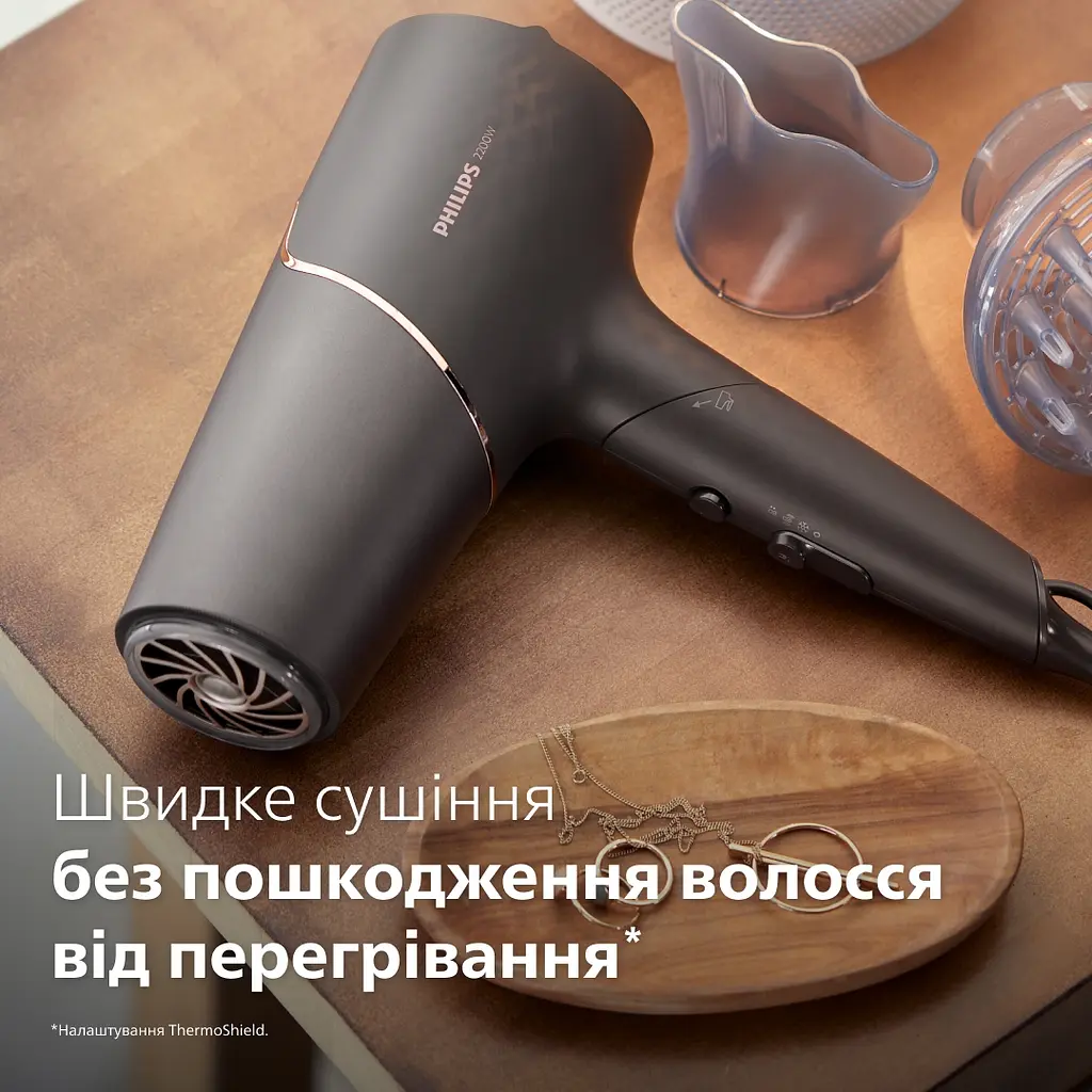 Фен Philips 5000 series черный (BHD538/30) - фото 7