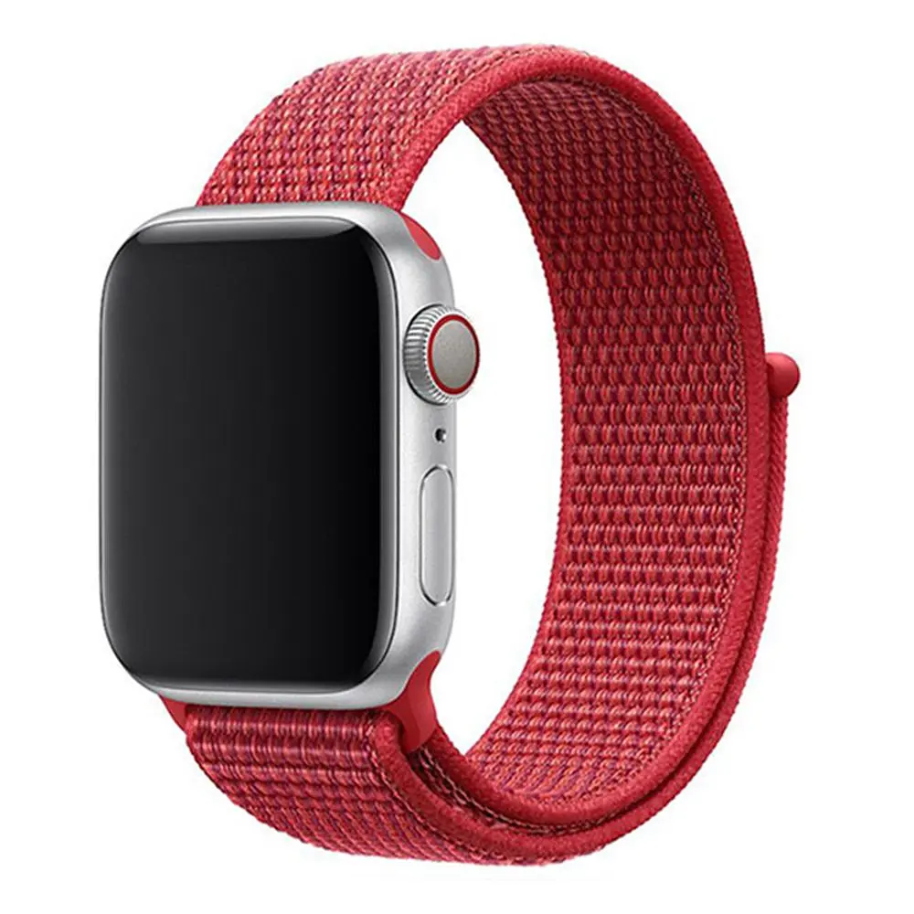 Ремінець Universal Nylon Apple Watch 41/Watch 40/Watch 38mm Red (37188_3610637)