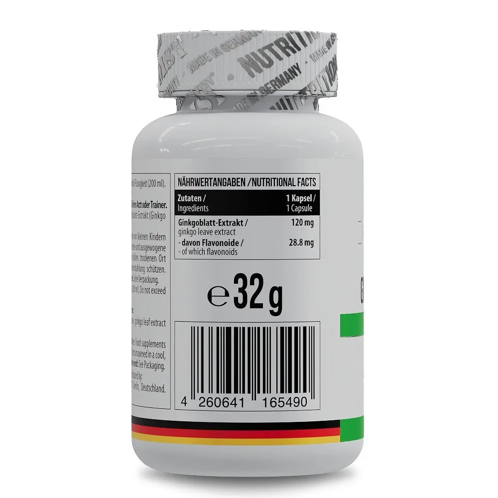Екстракт гінкго білоба MST Nutrition Ginkgo Biloba, 60 капсул для підтримки пам'яті, мозку та кровообігу - фото 2