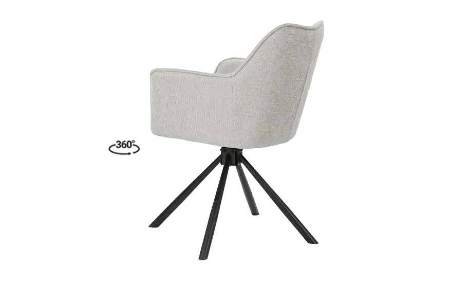 Стілець Еріка з обертовим механізмом світло-сірий - фото 2