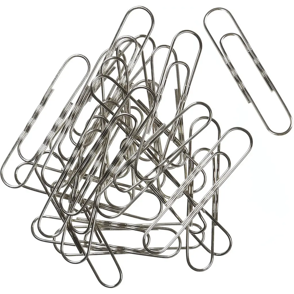 Скрепки никелированные Buromax рельефные 78 мм. 100 шт. (BM.5021) - фото 2