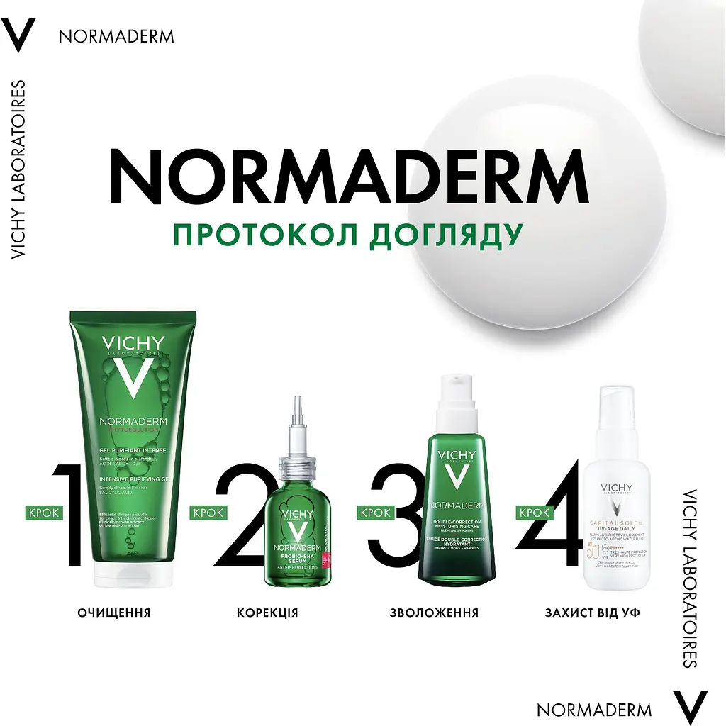 Уцінка. Щоденний флюїд подвійної дії Vichy Normaderm Phytosolution для жирної схильної до недоліків шкіри 50 мл - фото 10