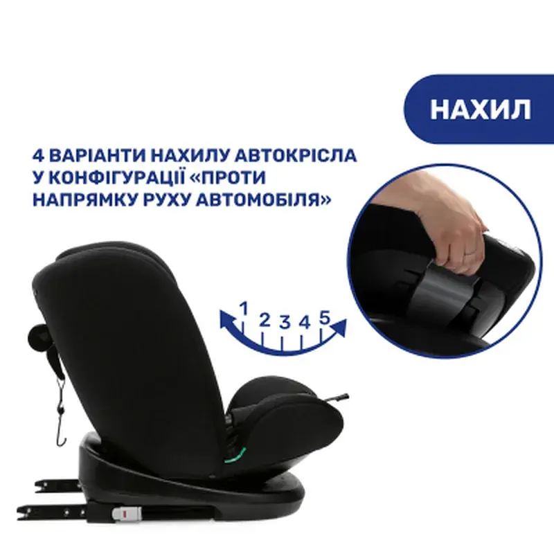 Автокрісло Chicco Mokita i-Size, гр. 1/2/3, чорне (8058664167401) (87033.95) - фото 5