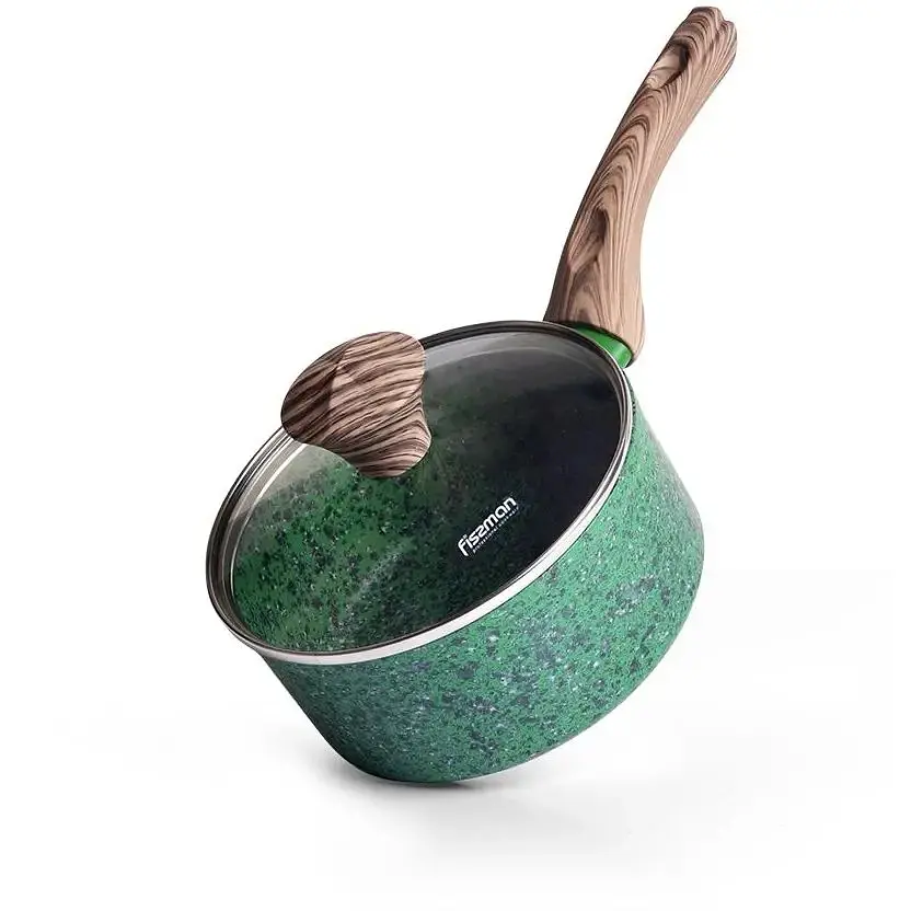 Ківш Fissman Malachite зі скляною кришкою 1.4 л (4317)