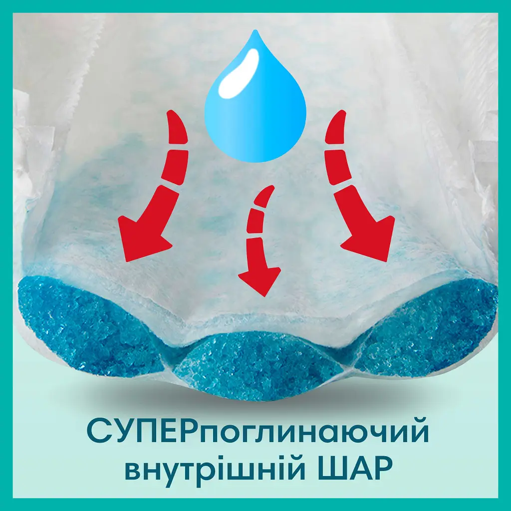 Підгузки Pampers трусики Pants Giant Розмір 6 (14-19 кг) 19 шт (8006540067802) - фото 6
