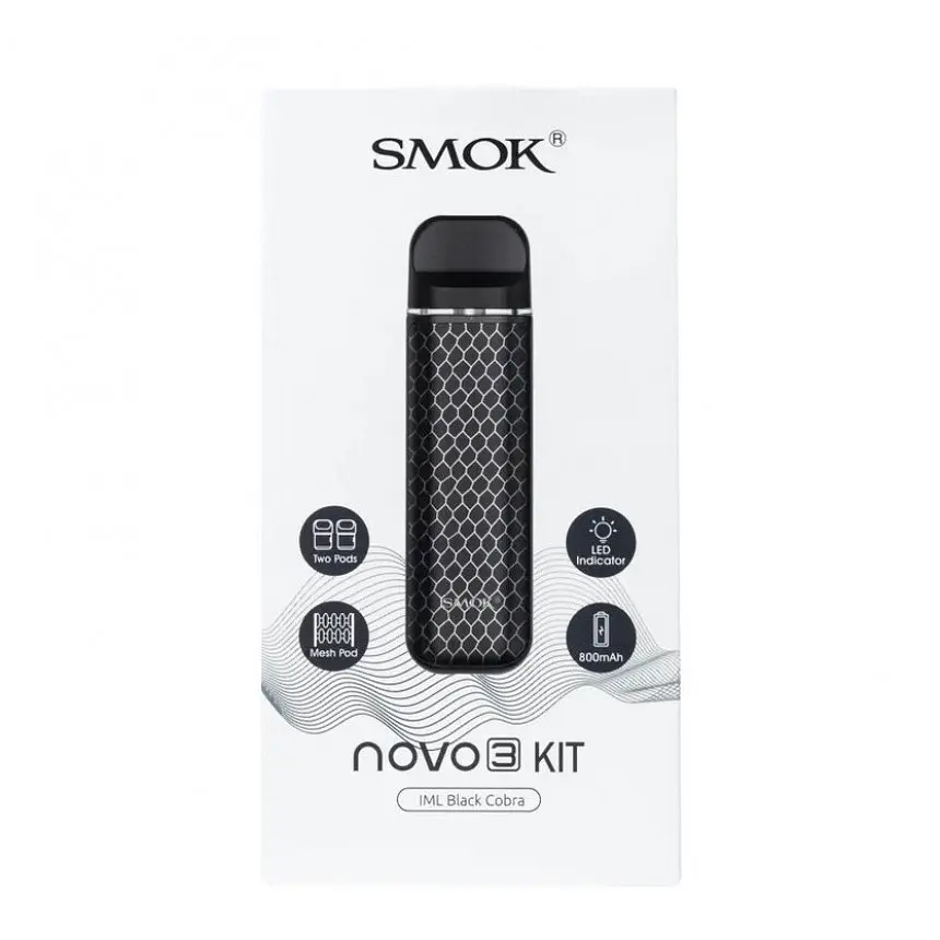 Под-система Smok Novo 3 Pod System 800 mAh 1.7 ml Black Cobra (10972) - фото 5