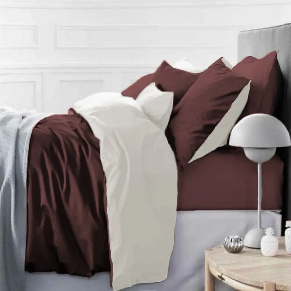 Комплект постільної білизни Mirson Satin Premium Lactic active 110х140 см коричневий (2200013555605)