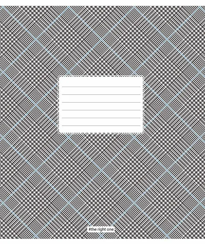 Зошит загальний Школярик Houndstooth print у лінію 12 аркушів 30 шт. (012-3387L) - фото 4