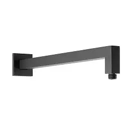 Верхній душ Paffoni Syncro Quadro 300x300xh8 мм із тримачем 400 мм black matt ZSOF078NO + ZSOF063NO, Чорний матовий - фото 8
