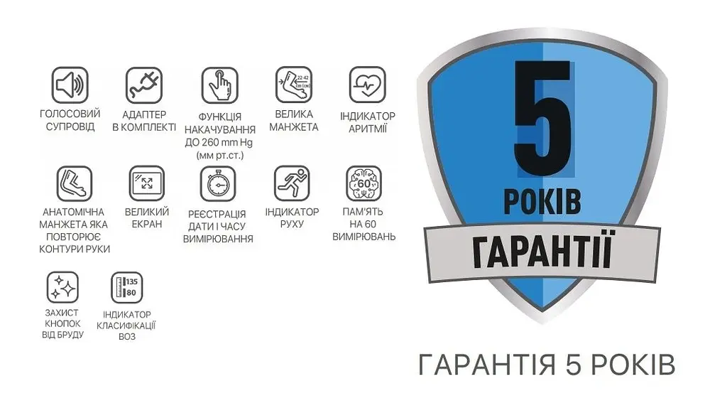 Тонометр Paramed Indicator-X автоматичний з адаптером Type-C та голосовим супроводом - фото 6