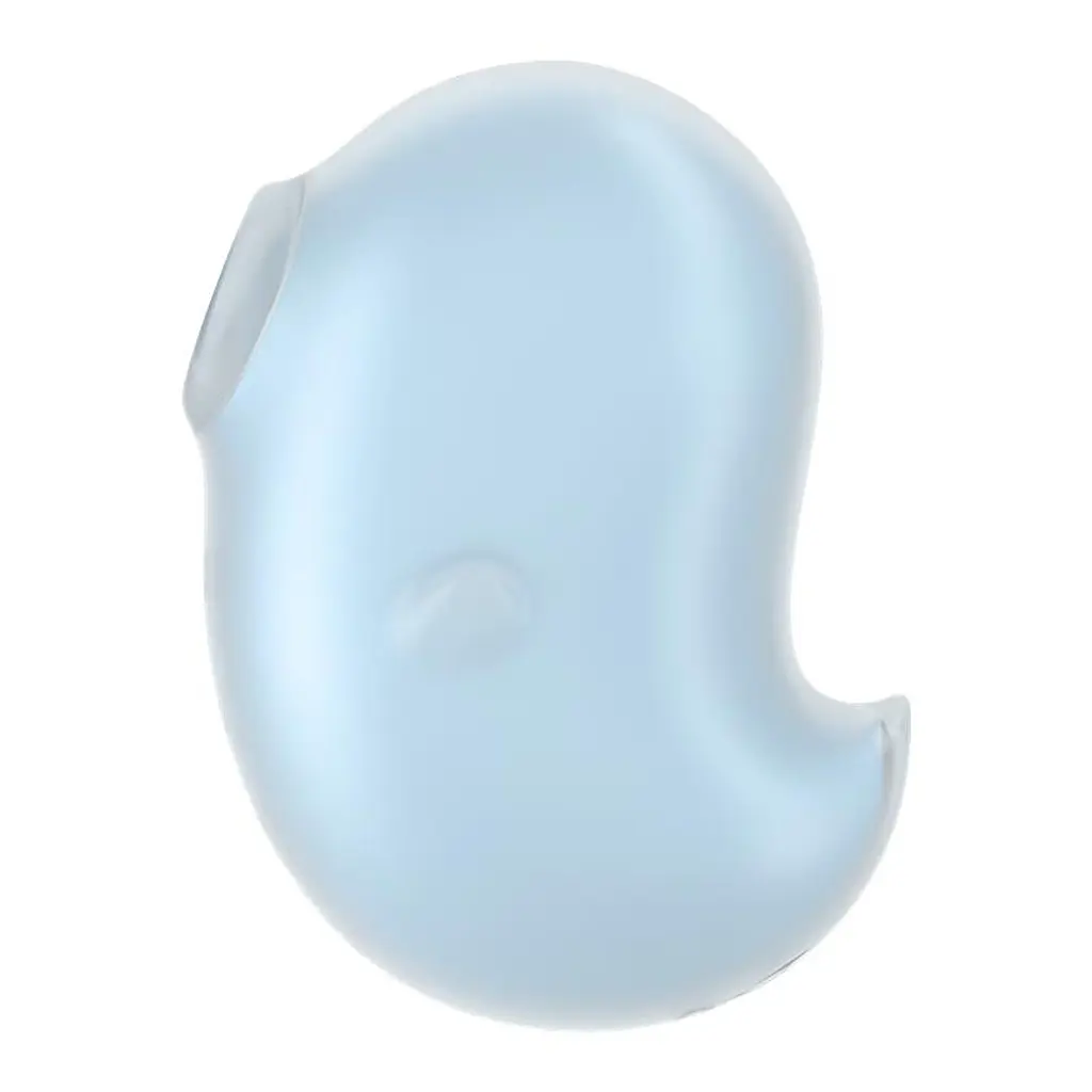 Вакуумный стимулятор клитора с вибрацией Satisfyer Cutie Ghost голубой - фото 3