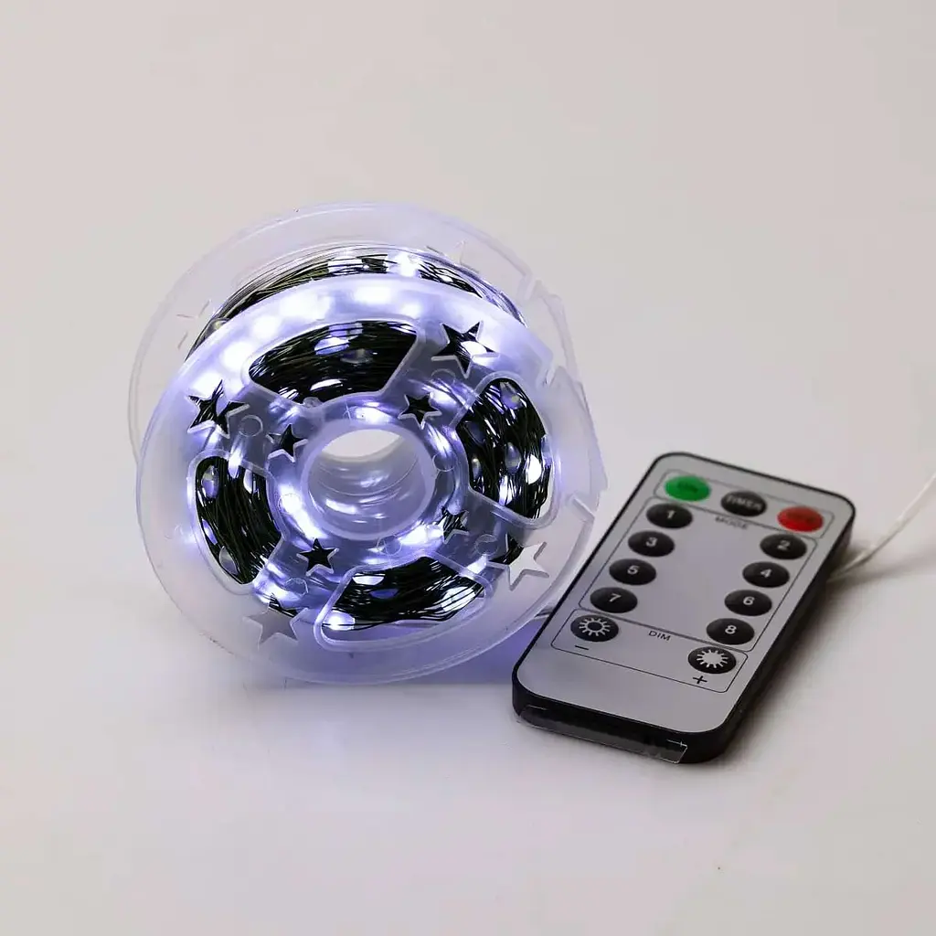 Гирлянда Роса GarlandoPro нить GarlandoPro 500 LED длина 50 м с пультом от сети зеленый, белый (500L50MGW) - фото 9