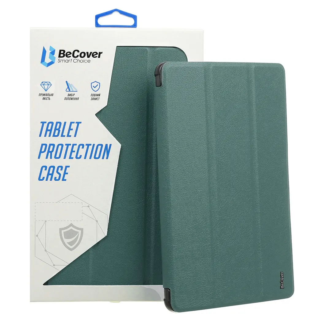 Чохол BeCover Tri Fold Hard для Apple iPad Air 11 M2 2024 Темно-зелений (711414)