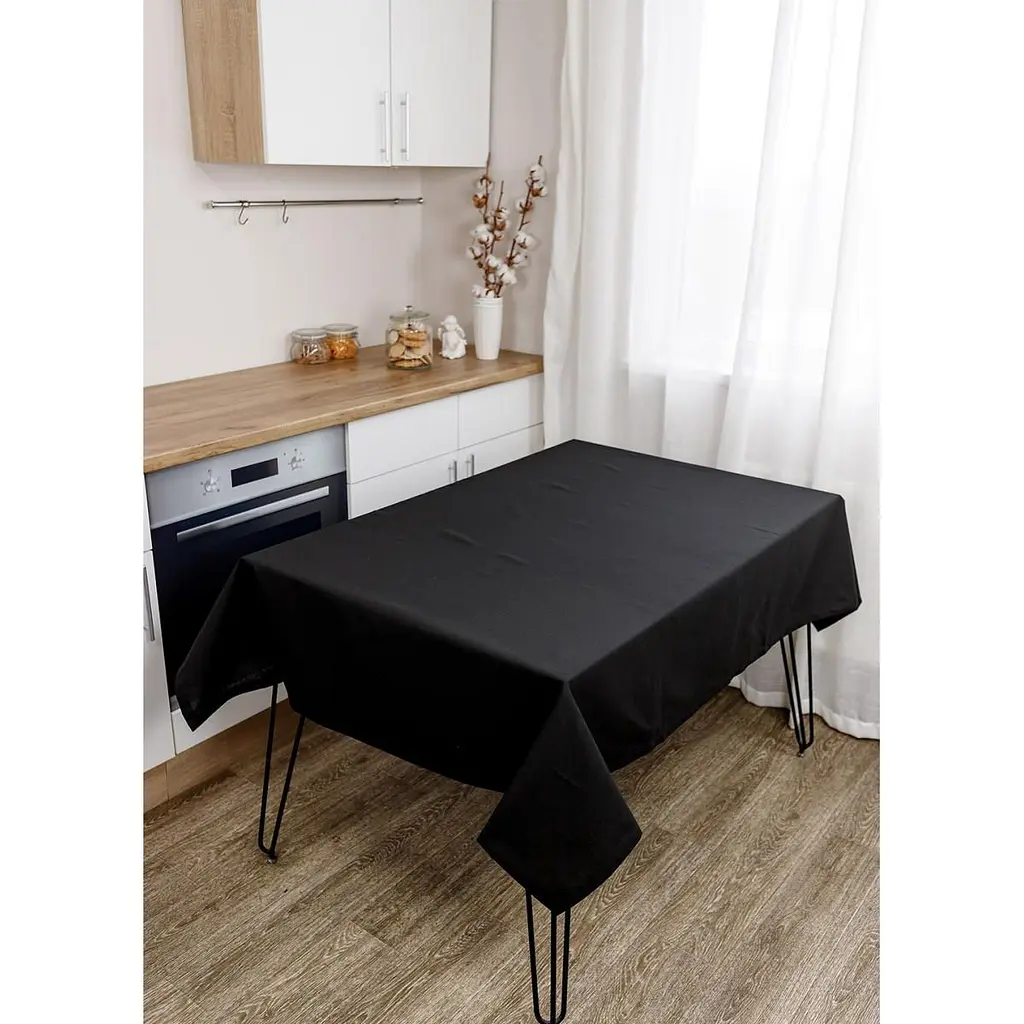 Скатерть Прованс Kelly черная 350x140 см (33016) - фото 5