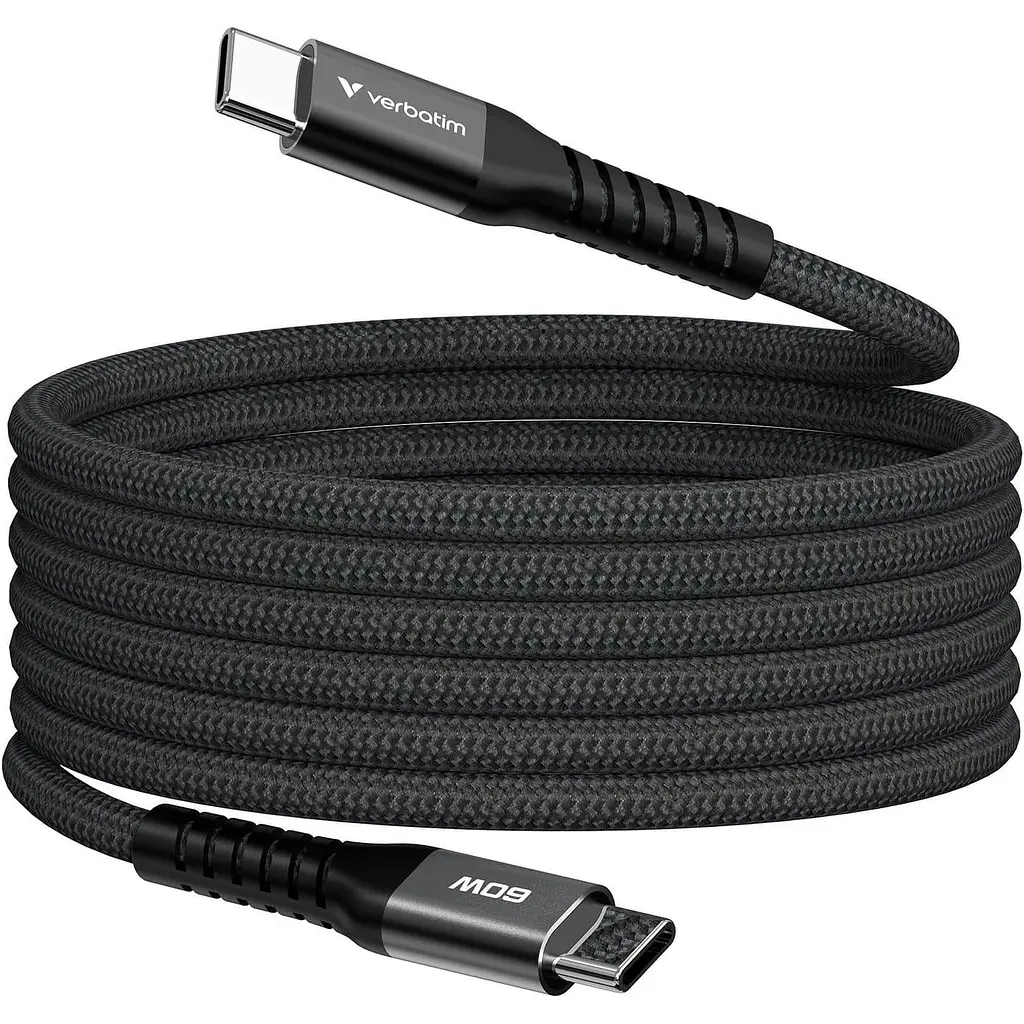 Кабель Verbatim 60 Вт /USB-C–USB-C /120 см-чорний (31859)