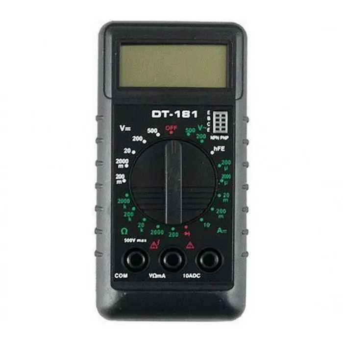 Цифровий мультиметр, тестер з дисплеєм DT-181 100 мкВ - фото 2