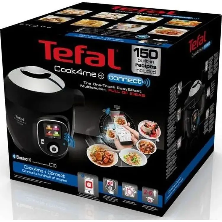 Мультиварка-скороварка Tefal COOK4ME + Connect CY855830 RU - фото 6