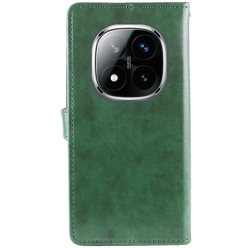 Шкіряний чохол-книжка GETMAN Gallant (PU) для Xiaomi Redmi Note 15 Pro 5G Зелений - фото 5