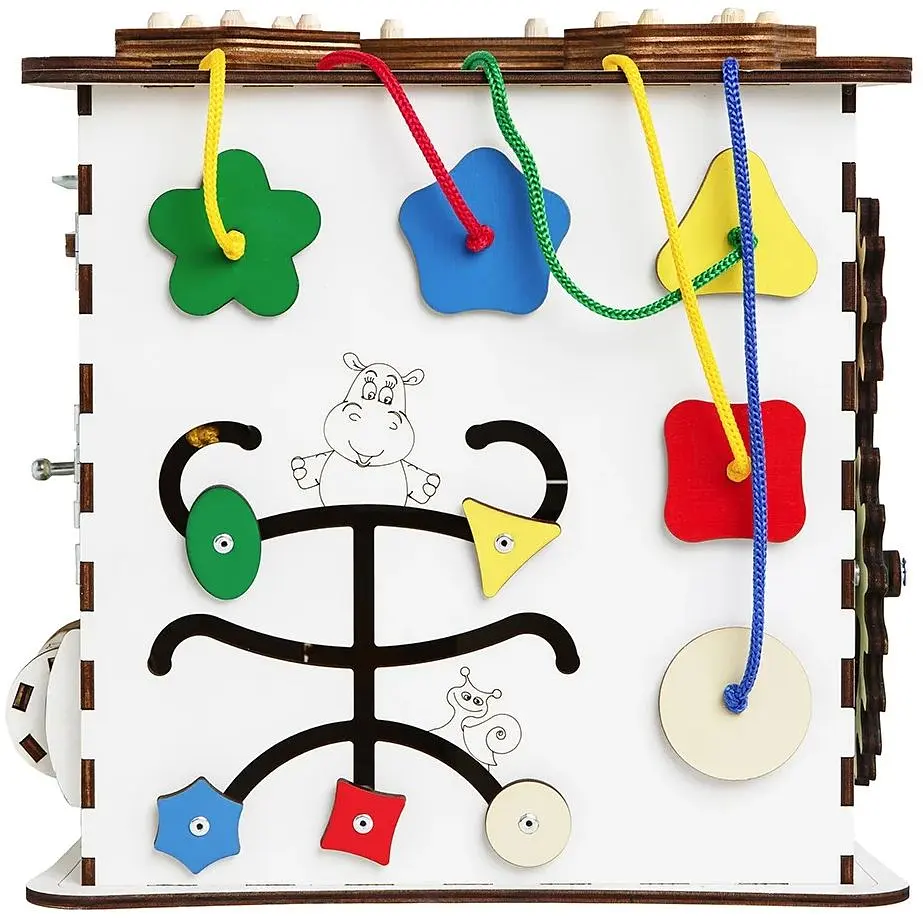 Бизикуб GoodPlay развивающий 25х25х25 см (K008) - фото 2