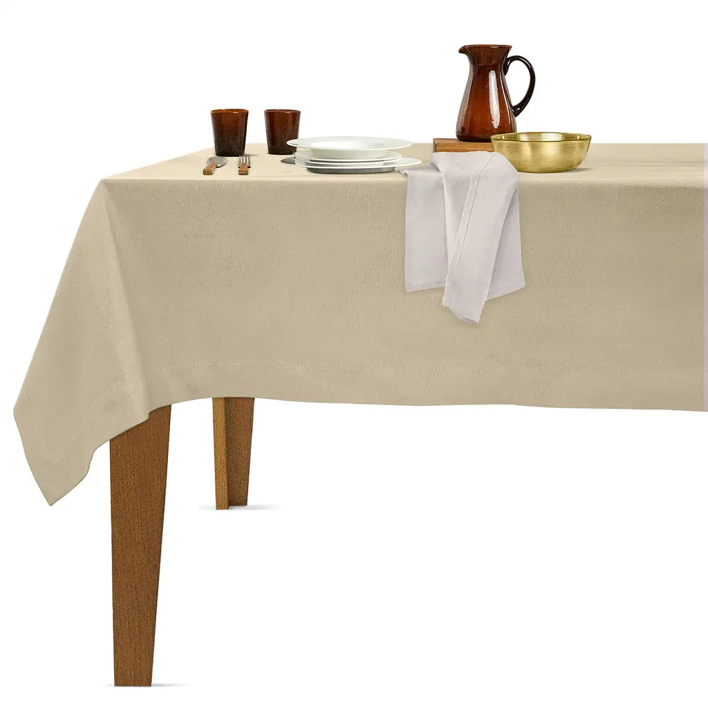 Скатертина Cosas Biscuit водовідштовхувальна 150х180 см бежева (Cloth_11Beige_DUK_150x180) - фото 2