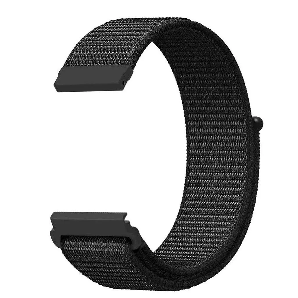 Ремінець BeWatch нейлоновий липучка для Xiaomi Amazfit Bip Чорний (1011301) - фото 2