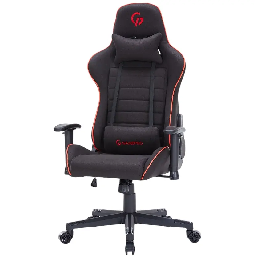 Игровое кресло GamePro Size L Fabric Black&Red (GC575FB) - фото 3