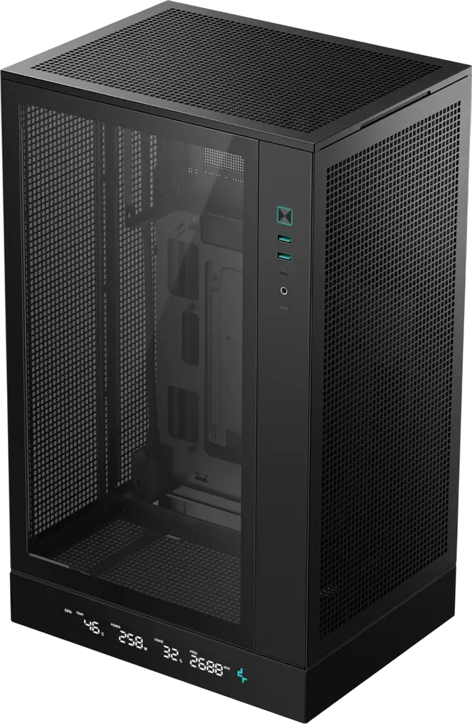 Корпус DeepCool CH270 Digital Black (R-CH270-BKNDM0-G-1) - фото 2