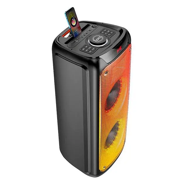 Колонка бездротова — караоке Hoco DS53 Flame light BT speaker DS53 2*40W (120W Max) з 2 мікрофонами - фото 4
