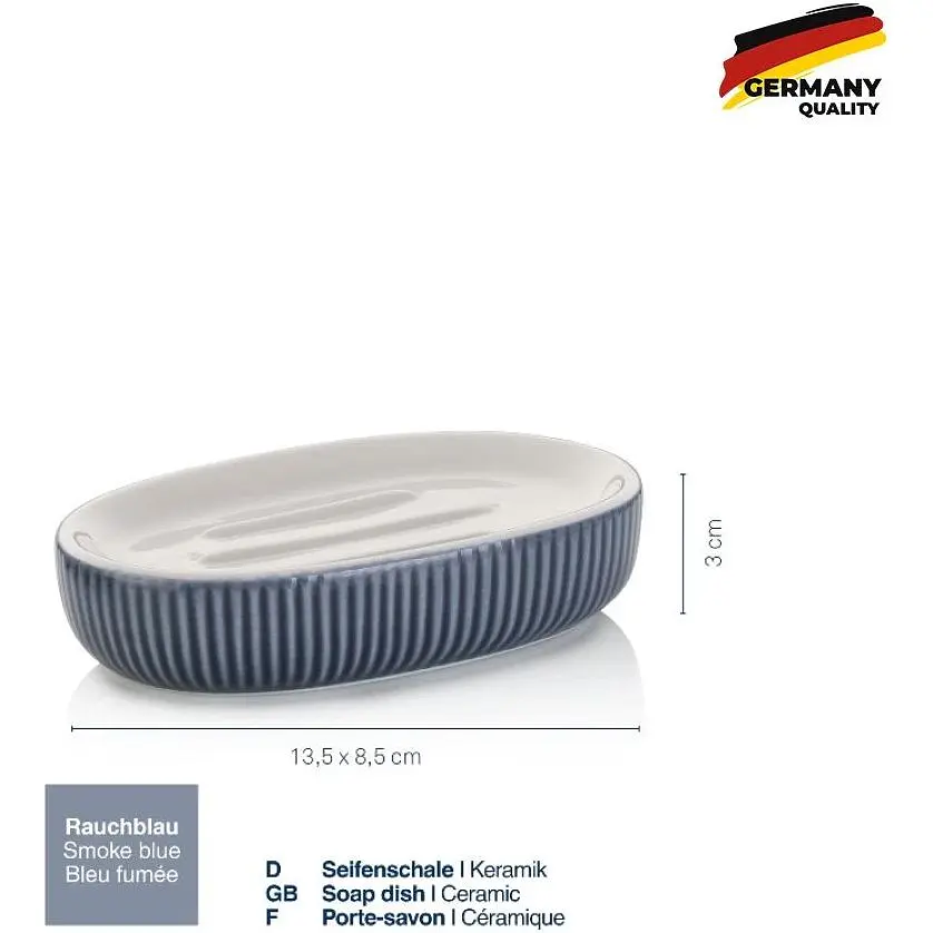 Мильниця Kela Ava 13.5х8.5х3 см димчасто-синя (24424) - фото 2