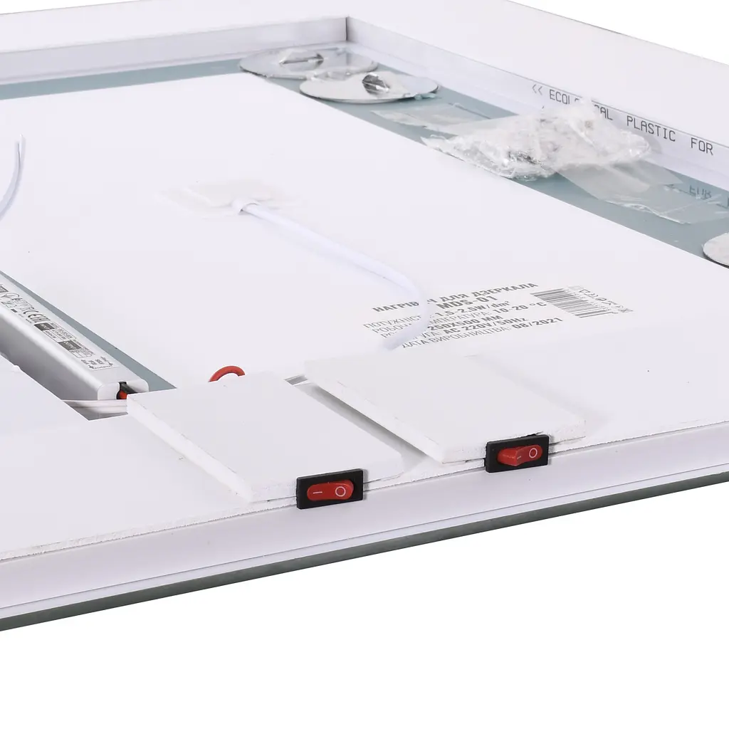 Дзеркало Unio MRR-04 SQR-RA-H 600 x 800 mm LED FL з підігрівом 000027270 - фото 4