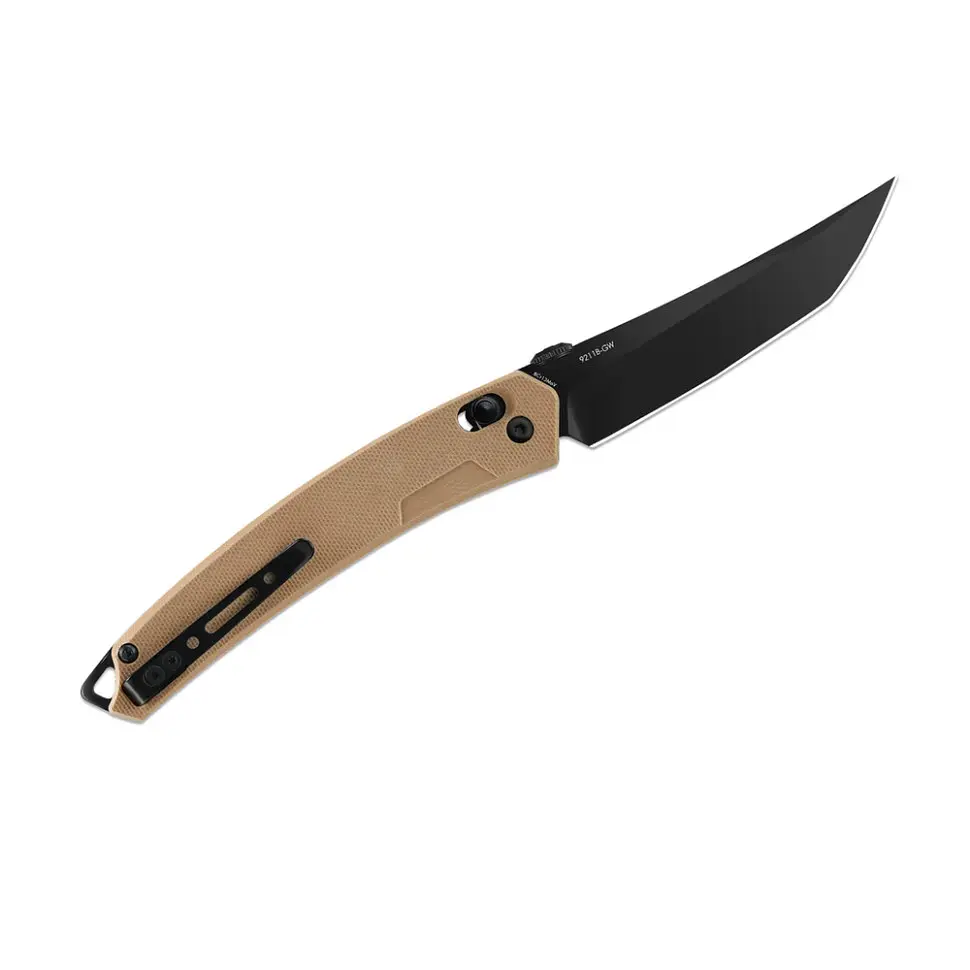 Ніж складаний туристичний SRM 9211B-GW (9.2 см) 8Cr13MoV / G10 коричневий - фото 3