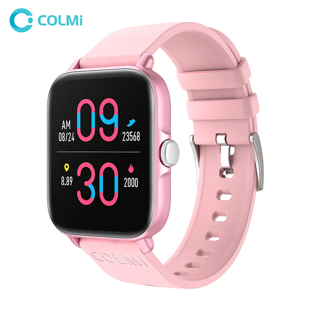 Розумні смарт-годинник Colmi P28 Plus фітнес браслет Pink (17833) - фото 2