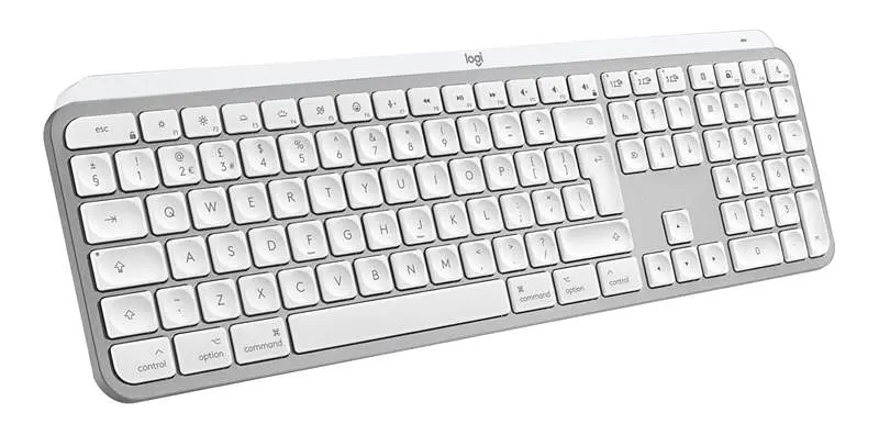 Клавiатура бездротова Logitech MX Keys S for Mac Pale Grey (920-011638) - фото 2