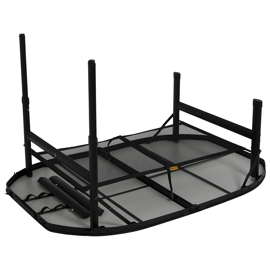 Складний стіл Bo-Camp Northgate Oval 120x80 cm Black/Grey (1404187), Сірий - фото 3