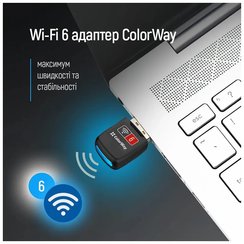 Мережева карта Wi-Fi ColorWay CW-AD-W1 - фото 8