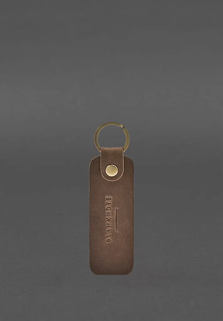 Шкіряний брелок для Авто Skoda темно-коричневий Crazy Horse - фото 3