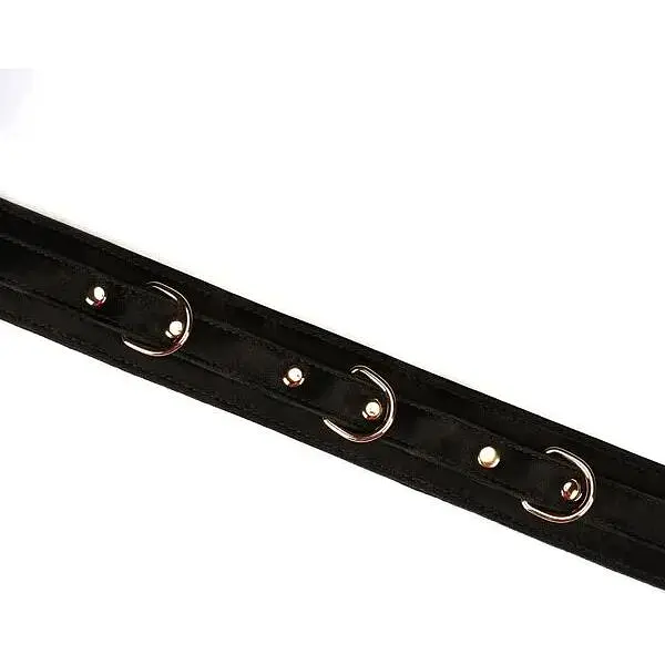 Ошейник с поводком Liebe Seele Boudoir Amor Collar With Leash Black - фото 4